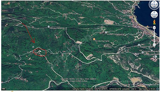 ORDU PERŞEMBE BOLATLI SATILIK KÖŞE PARSEL 435 M2 ARAZİ